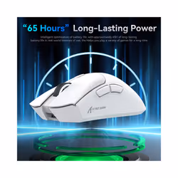 Attack Shark R1 Wireless Mouse Bluetooth Gaming Mouse PAW3311 Sensor,1000Hz Return-rate,Tri-mode,Ergonomic,Rechargeable - Dual Mode RGB Green