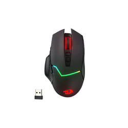 Redragon M690 PRO Wireless Gaming Mouse 8000 DPI Wired Mouse Rapid Fire Key 8 Macro Buttons for PC/Mac/Laptop, - Gray And OTG