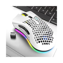 BM600 Rechargeable Gaming Mouse USB Wireless RGB Light Ergonomics Gaming Mouse Desktop PC Computers - 900x350x3mm, 8