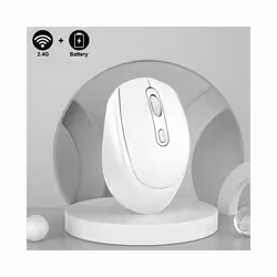 Wireless Mouse Battery Macaron Multicolor Portable Ergonomic Gaming Mouse Wireless Computer Mause Mute - Pink Wireless