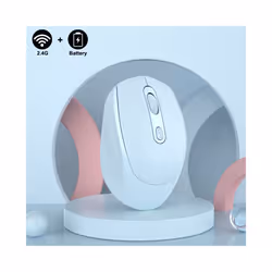 Wireless Mouse Battery Macaron Multicolor Portable Ergonomic Gaming Mouse  Wireless Computer Mause Mute - Pink Wireless