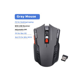 2.4Ghz Gaming Wireless Mouse for MacBook Air Pro 2018-2022 With USB Receiver 1000-1600 Adjustable DPI - Yellow