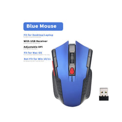 2.4Ghz Gaming Wireless Mouse for MacBook Air Pro 2018-2022 With USB Receiver 1000-1600 Adjustable DPI - Business Grey