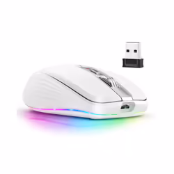 2.4G+BT5.1 Dual-mode Wireless Mouse Computer Gaming Mice Ergonomic Design 4-gear Adjustable DPI Built-in - A 3PCS