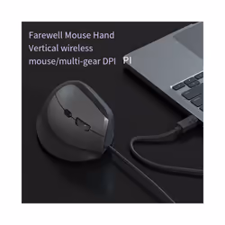 Mouse Wired Vertical Mouse Ergonomic Rechargeable 3200DPI Optional Portable Gaming Mouse for Mac Laptop - pink