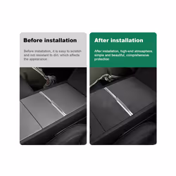 Italian Top Suede Center Console Storage Box Panel Stickers compatible for Tes-la Model 3 Highland 2024-Up Protect Car Accessories