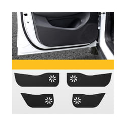 compatible for Leapmotor T03 Car Door Anti-kick Pad Carbon Fiber Leather Protection Film Stickers Decorative Mat Auto Accessories