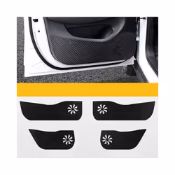 compatible for Leapmotor T03 Car Door Anti-kick Pad Carbon Fiber Leather Protection Film Stickers Decorative Mat Auto Accessories