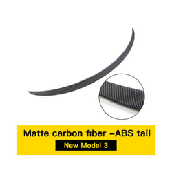 Car ABS Spoiler Carbon Fiber compatible for Tes-la New Model 3 2024 Highland Original High-percompatible formance Exterior Model3 Accessories
