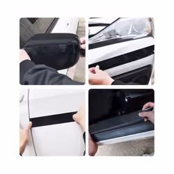 3D Nano Carbon Fiber Car Paste Protector Strip Side Anti Scratch Tape Protection Film DIY Paste Protector Strip Car Accessory
