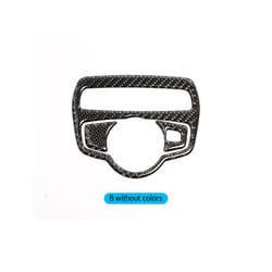 compatible for Mercedes Benz W205 C180 C200 C300 C Class 2017 Carbon Fiber Headlight Switch Knob Trim Frame Sticker  Accessorie