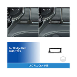 compatible for  Ram 2019 2020 2021 2022 2023 Accessories Carbon Fiber  Grar Handle Air Outlet Trim Sticker Decoration