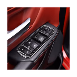 compatible for  Ram 2019 2020 2021 2022 2023 Accessories Carbon Fiber  Grar Handle Air Outlet Trim Sticker Decoration