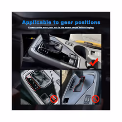 Real Soft Carbon Fiber US Version Sticker compatible for Subaru Crosstrek Impreza 2024 LHD Car Gear Shift Panel Interior Trim Accessories