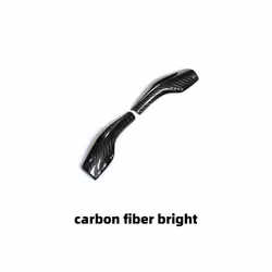 Column Shift Cover compatible for Tes-la Model 3/Y 2023 2022 Real Carbon Fiber 2pcs Protective Pick Cover Decorative Sticker ...