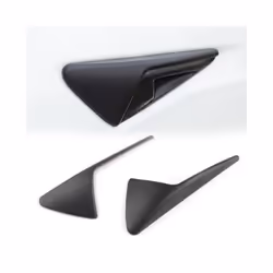 2Pcs/Set compatible for Model 3 Y S X Model3 Side Camera Carbon Fiber ABS Protection Cover compatible for Tes-la Model Three Accessoriesï¼Whis Logo