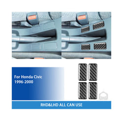 compatible for Honda Civic 1996 1997 1998 1999 2000 Accessories Carbon Fiber  Gear Steering Wheel Panel Trim Sticker Decoration