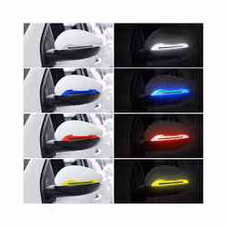14 General-Purpose 3D Carbon Fiber Car Door Handle Stickers Scratch-Resistant Stickers Car Safety Reflective Strip Car accessory