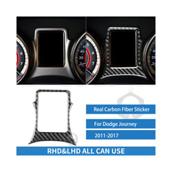 compatible for  Journey 2011 2012 2013 2014 2015 2016 2017 Dashboard Speedometer Real Carbon Fiber Sticker  Accessorie