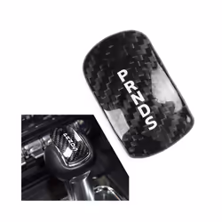 Carbon Fiber Car Gear Shift Knob Cover Head Trim Accessories compatible for compatible ford Mustang 2015 2016 2017 2018 2019  ...