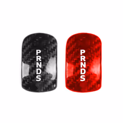 Carbon Fiber Car Gear Shift Knob Cover Head Trim Accessories compatible for compatible ford Mustang 2015 2016 2017 2018 2019 2020 2021 2022 2023