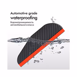2PCS Car Rearview Mirror Rain Eyebrow Carbon Fiber Sun Visor Shade Cover Protector Clear Vision compatible for Rain Car Mirror Accessories
