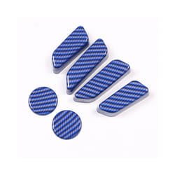 6Pcs  Seat Adjustment Button Cover Protector Decoration Trim Sticker Accessories compatible for Tes-la Model 3 Y 2016 - 2023