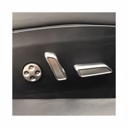 6Pcs  Seat Adjustment Button Cover Protector Decoration Trim Sticker Accessories compatible for Tes-la Model 3 Y 2016 - 2023