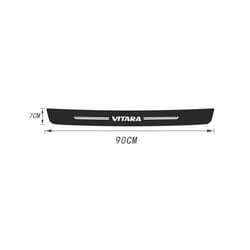 Car Front Rear Door Threshold Sill Stickers compatible for Suzuki VITARA Logo 2023 Trunk Bumper Protect Plate Anti Scratch Trim Accessories