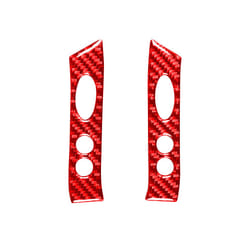 compatible for Mini Cooper Hatch One R50 R53 2002-2004 Carbon Fiber Steering Wheel Button Panel Cover Trim  Accessories Sticker