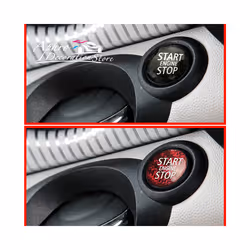 Car One-click Start Carbon Fiber Sticker Cover compatible for Mini Cooper S Clubman Countryman R55 R56 R57 R58 R59 R60 R61 Accessories