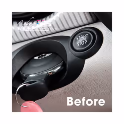 Car One-click Start Carbon Fiber Sticker Cover compatible for Mini Cooper S Clubman Countryman R55 R56 R57 R58 R59 R60 R61 Accessories