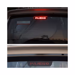 compatible for Mitsubishi Pajero V97 V87 V73 V77 12-18 Carbon Fiber Car High mounted stop lamp High brake lights sticker Car Accessories