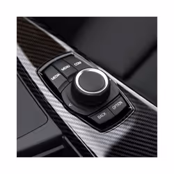 compatible for  F30 F31 F35 F34 F32 F36 F33 Carbon Fiber Multimedia Button Panel Trim Cover M Percompatible formance Car Accessories