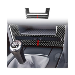 compatible for  5 Series E60 2004 2005 2006 2007 Seat Heating Button Panel Cover Trim Sticker Carbon Fiber  Accessories
