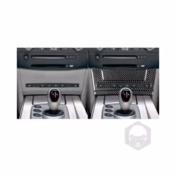 compatible for  5 Series E60 2004 2005 2006 2007 Seat Heating Button Panel Cover Trim Sticker Carbon Fiber  Accessories