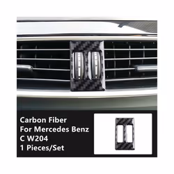 Carbon Fiber  Modification Cover Trim Strips Decorative Stickers compatible for Mercedes Benz C W204 Car Inner Accessories