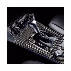 Carbon Fiber  Modification Cover Trim Strips Decorative Stickers compatible for Mercedes Benz C W204 Car Inner Accessories