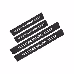 4PCS Car Sill Stickers Decoration Auto Accessories Carbon Fiber Decals compatible for Honda INSIGHT CLARITY CR-Z ELYSION FREE ...