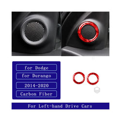 compatible for  Durango 2014-2020 Carbon Fiber Horn Rim Panel Frame Sticker Decorative Cover  Accessories Sticker