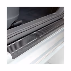 4PCS 60x6.8cm Car Door Sill Anti kick Stickers Scuff Anti Scratch Carbon Fiber Auto Door Sticker Car Accessories Styling