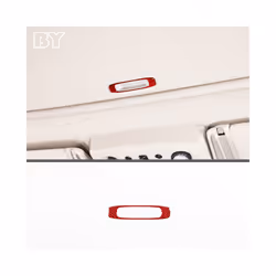 Soft Carbon Fiber Red Decoration Cover Stickers Trim Fit compatible for Hummer H2 2003-2007 Car Accessories Parts