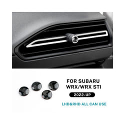 Real Soft Carbon Fiber Sticker compatible for Subaru WRX/ WRX STI 2022 2023 RHD LHD Accessories Decor Car Central Control Air Outlet Knob