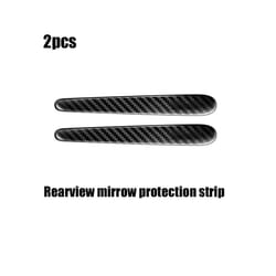 Car Door Handle Bowl Protector Scratch Protection Stickers Carbon Fiber Rubber Rearview Mirror Anti Collision Strips Accessories