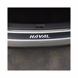 Car Rear Bumper Sticker Auto Accessories Trunk Edge Protector Carbon Fiber Decal compatible for GREAT WALL HAVAL H6 H9 M6 F7 POER WEY STEED