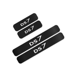 4PCS Car Door Sill Anti Scrath Stickers compatible for Citroen DS DS3 DS4 DS5 DS6 DS7 Auto Interior Protective Accessory Carbon Fiber Decal