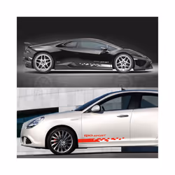 compatible for Kia RIO PICANTO CARENS CARNIVAL CERATO K5 MOHAVE NIRO SELTOS VENGA Auto Tuning Accessories 2PCS Car Door Side Stickers Decor