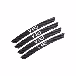 4Pcs Car Wheel Hub Rim Stickers Carbon Fiber Decals compatible for Volvo XC90 XC60 T6 S60 XC40 V40 V60 V50 S40 AWD V90 S90 Ca ...