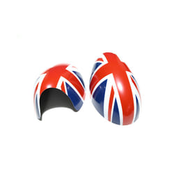 compatible for Mini Cooper S Hatchback Convertible  R50 R52 R53 The Black Flag Rear View Mirror Covers Decoration Car Accessories