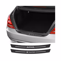 Car Rear Bumper Antiscrach Sticker Auto Exterior Accessory Carbon Fiber Trunk Decal compatible for GREAT WALL HAVAL H6 H9 M6 POER WEY STEED